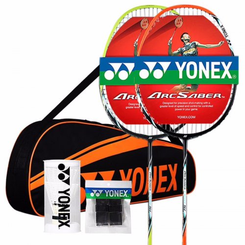 YONEX尤尼克斯羽毛球拍全碳弓箭对拍ARC5I附手胶拍包尼龙球父亲节礼物