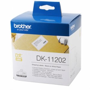 兄弟（brother） DK-11202 62*100mm白底黑字纸质(300张) 不干胶标签纸热敏纸