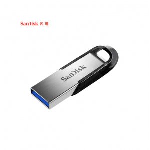 闪迪 128GB USB3.0 U盘 CZ73 酷铄 银色 读速150MB/s 金属外壳 内含安全加密软件