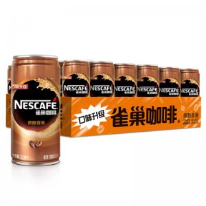 雀巢(Nestle) 香滑口味 即饮雀巢咖啡饮料 210ml*24罐 整箱