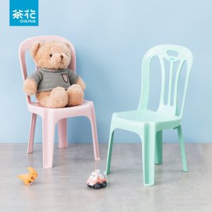 茶花儿童靠背凳子做作...