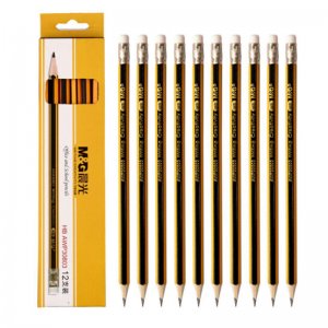 晨光（M&G）AWP30803铅笔 木质铅笔HB儿童小学生铅笔 HB六角黄黑抽条 12支/盒  （单位：盒）