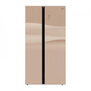 美的（Midea）BCD-545WKGM 对开门冰箱 545升容量 变频 二级能效 风冷 电脑控温 一年保修 金色