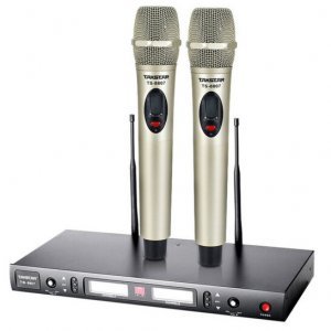 得胜 (TAKSTAR)TS-8807 U段可调频一拖二无线话筒 专业演出会议主持麦克风 舞台KTV手持话筒