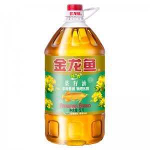 金龙鱼 非转基因 纯香菜籽油 5L/瓶食用油 物理压榨