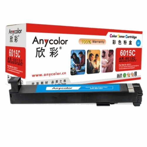 欣彩/Anycolor AR-6015C (欣彩（Anycolor）CB381A粉盒（专业版）AR-6015C蓝色墨粉盒 适用惠普HP CP6012 6015 CM6030 CM6040 823A)