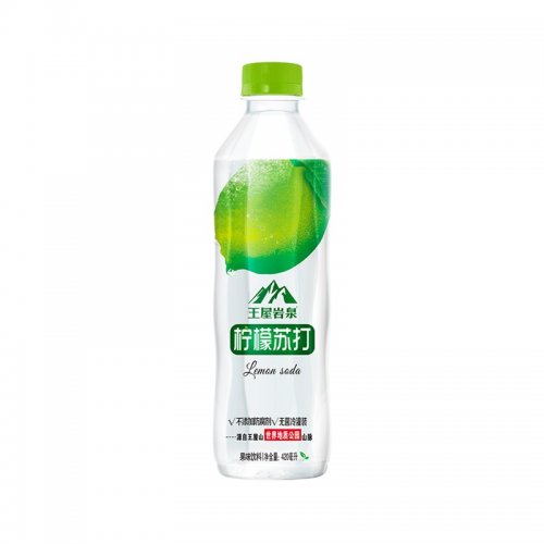 体质能量果味苏打420ml*24瓶装，整箱装 柠檬味