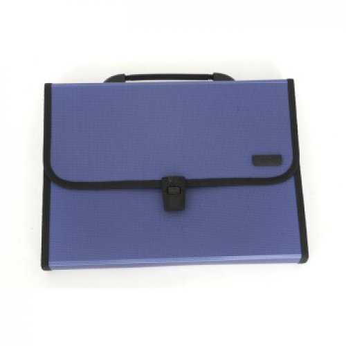 晨光（M&G）A4手提式风琴包 针织纹面资料包文件包 蓝色/AWT90959A