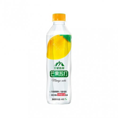 体质能量果味苏打420ml*24瓶装，整箱装 芒果味