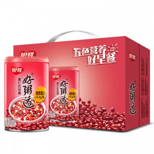 银鹭 好粥道 薏仁红豆八宝粥280g*12罐 整箱粥