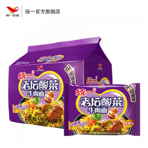统一方便面混合装老坛...
