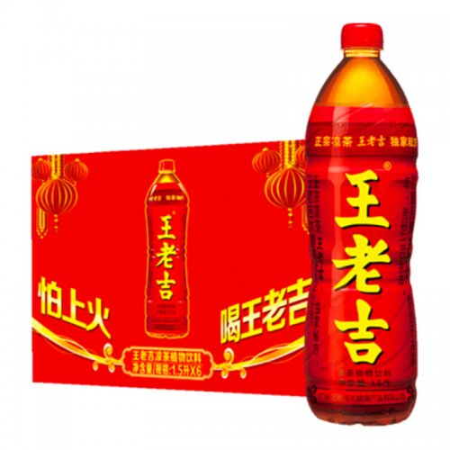 王老吉凉茶 草本植物清凉饮料 1.5L*6 分享大瓶装 中华老字号